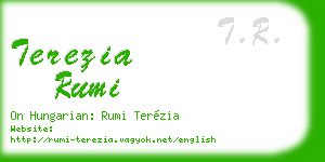terezia rumi business card