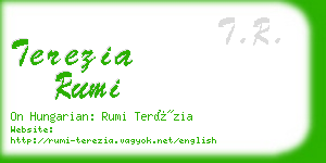 terezia rumi business card